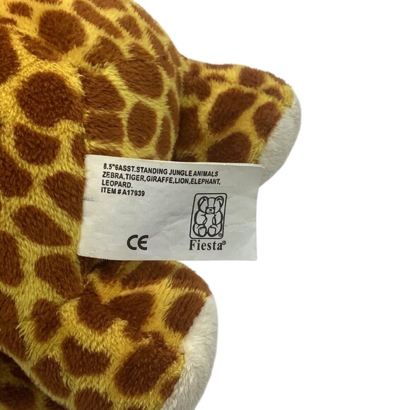 Fiesta Plush Fat Giraffe Stuffed Animal Toy 9" Polyester Fiber Soft & Cuddly - Picture 5 of 9